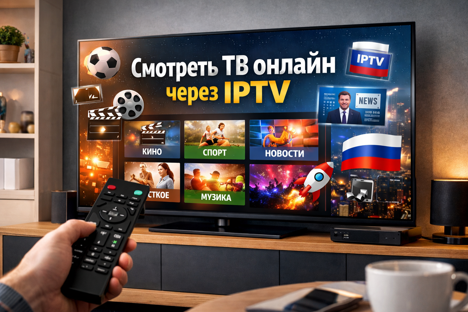 Смотреть ТВ онлайн—IPTV каналы и российское телевидение через интернет